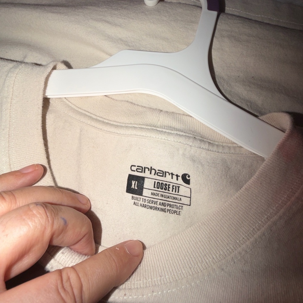 Carhartt Tan Dog Graphic Long Sleeve Shirt - Picture 10 of 11